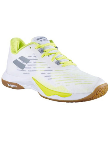 Badmintonschuh Babolat Shadow Tour 5 Men (weiß/gelb) - Optimieren Sie Ihr Spiel! 