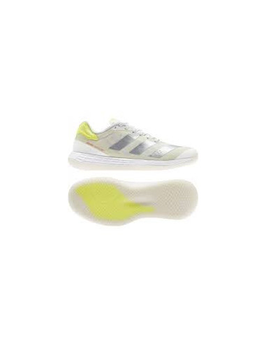 Adidas Dame Indendørs Adizero Fastcourt 2.0 Sølv Sko 