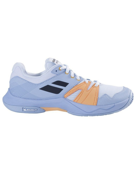 Chaussures de Badminton Babolat Indoor Shadow Team 2 Femme Light Blue