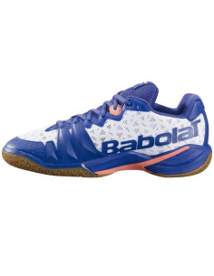 Chaussures de Badminton Babolat Shadow 4 Homme White/Navy blue