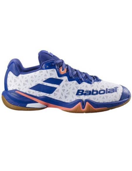 Chaussures de Badminton Babolat Shadow 4 Homme White/Navy blue