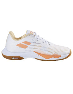 Chaussures de Badminton Babolat Shadow Tour 5 Women ( Blanc-jaune )