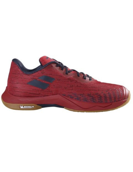Chaussures de Badminton Indoor Babolat Shadow Spirit 2 Homme Black/ Poppy red