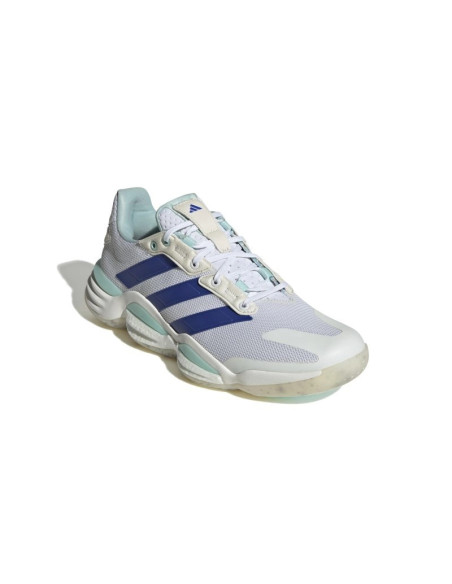 Chaussures Indoor Adidas Stabil 16 Homme Blanc/bleu