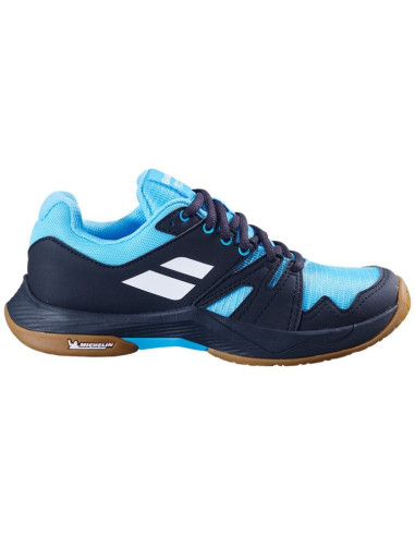 Chaussures Indoor Babolat Team 2 junior (Noir/Bleu)