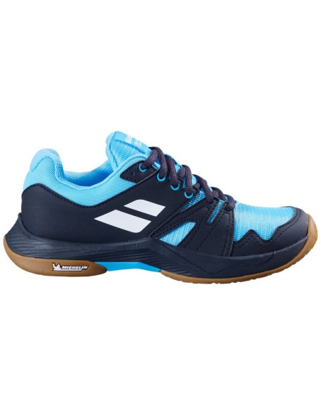 Chaussures Indoor Babolat Team 2 junior (Noir/Bleu)