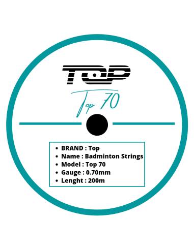 Cordage de badminton Top 70 (bobine 200m) 