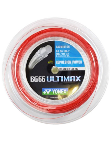 Cordage de badminton Yonex BG66 Ultimax (200M)
