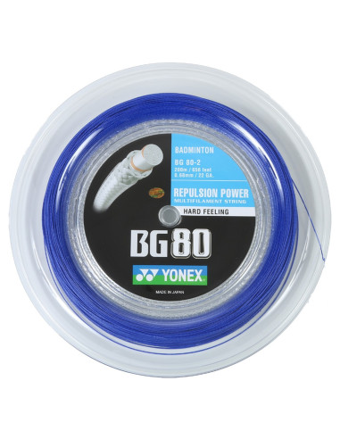 Badmintonstreng Yonex BG80 (Rulle 200m) - Kraftfuld og Holdbar 