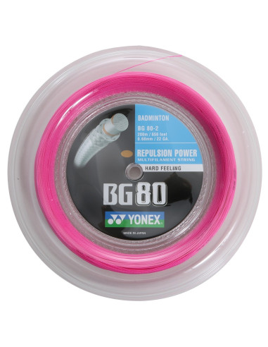 Cordage de badminton Yonex BG80 (Bobine 200m)