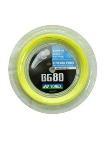 Cordage de badminton Yonex BG80 (Bobine 200m)