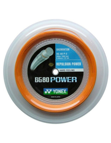 Cordage de badminton Yonex BG80 Power (Bobine de 200m)