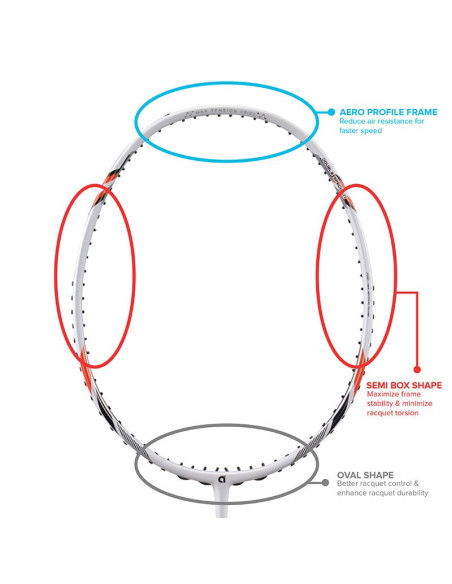 Raqueta de Bádminton Apacs Assaillant Pro (sin encordar) 3U 