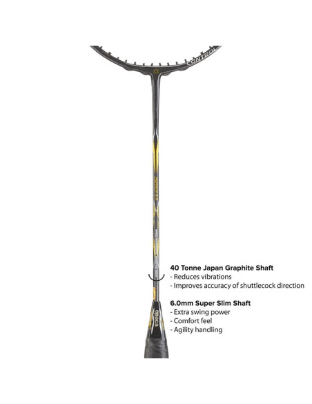 Badmintonschläger Apacs Fantala 8.0 Control (nicht bespannt) 5U 