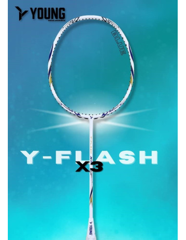 Young Y-Flash ispeed Blue Badminton Racket (Unstrung) 