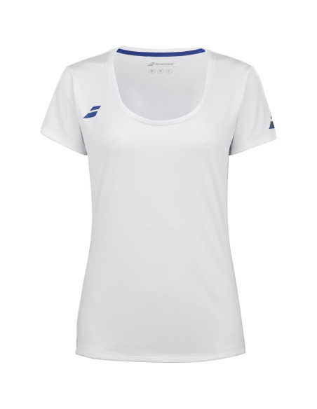 Tee-Shirt Babolat Play Cap Sleeve Top Femme Blanc 