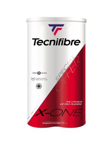 Bipack De 4 Bälle Tecnifibre 4 X-One Tube Pet 