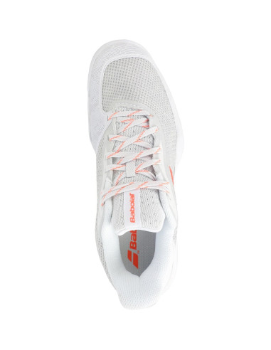 Chaussures Tennis Babolat Femme Jet Tere All Court Blanc/corail
