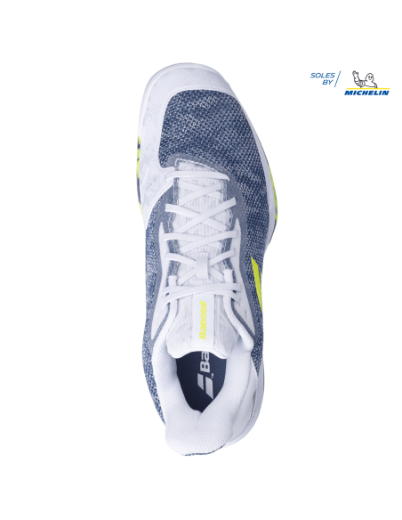 Zapatillas de Tenis Babolat Jet Tere All Court para Hombre, blanco/azul 