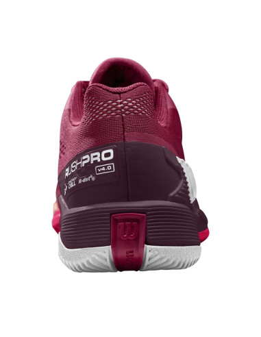 Chaussures Tennis Wilson Rush Pro 4.0 Pro Staff Femme (Rouge) 