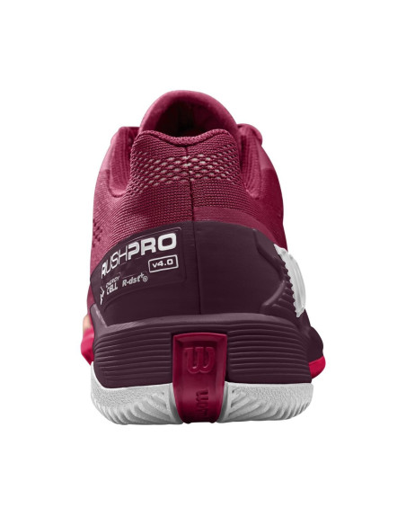 Chaussures Tennis Wilson Rush Pro 4.0 Pro Staff Femme (Rouge) 