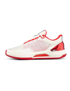 Chaussures Wilson Intrigue Tour USO Femme (Blanc/Rouge) 