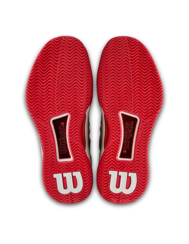 Chaussures Wilson Intrigue Tour USO Femme (Blanc/Rouge) 