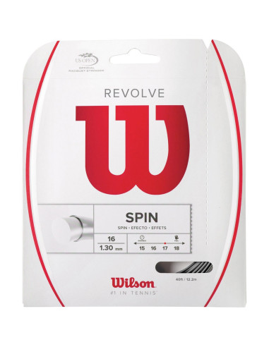 Wilson Revolve 16 1.30 mm (12.2 m) Tennissaite Schwarz 