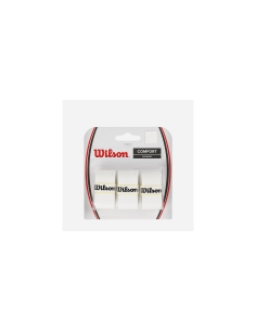 Wilson Pro Overgrip Blanc X3 til Forbedret Greb og Kontrol 