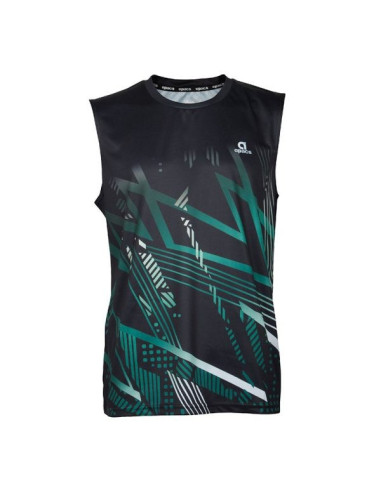 Camiseta Sin Mangas Apacs SL 22209-AT Unisex (Negro/Verde) 