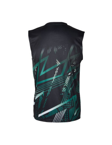 T-shirt Sans Manche Apacs SL 22209-AT Unisex (Black/Green) 