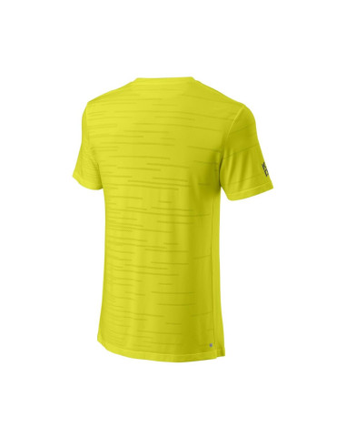 Wilson Kaos Rapide SMLS Crew II Yellow T-Shirt 
