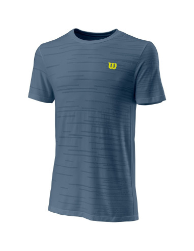 Wilson Kaos Rapide SMLS Crew II T-Shirt Blau 