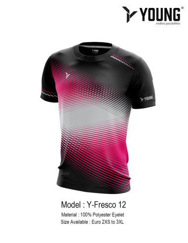 Camiseta Young Fresco 11 Cuello Redondo (Rosa) 