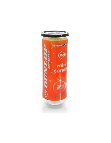 Tubo de 3 Pelotas de Mini Tenis DUNLOP 