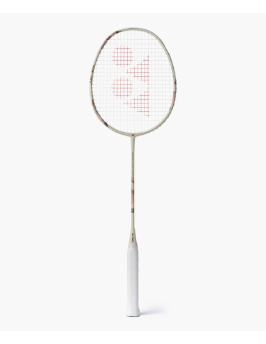 Raquette de badminton Yonex Nanoflare 700 Play Beige 4U cordée - vue de face