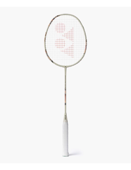 Raquette de badminton Yonex Nanoflare 700 Play Beige 4U cordée - vue de face
