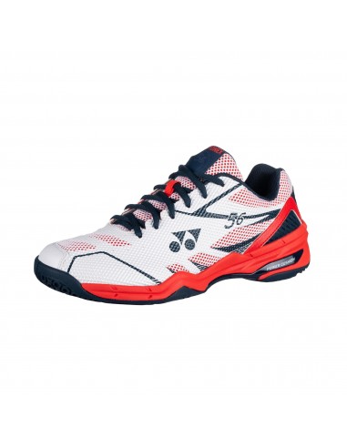 Yonex Men's Power Cushion 56 White-Red Shoes 