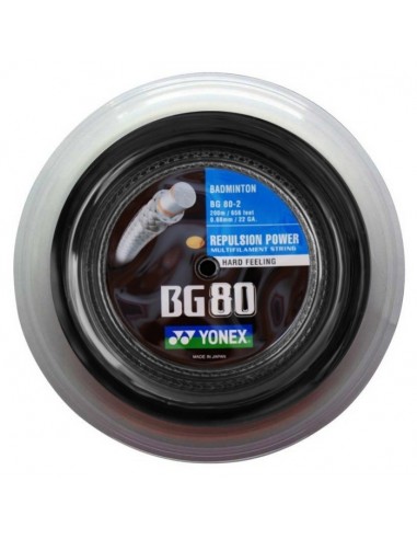 Badmintonstreng Yonex BG80 (Rulle 200m) - Kraftfuld og Holdbar 