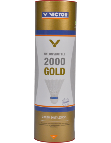 Victor 2000 gold white badminton plastik fjerbolde 