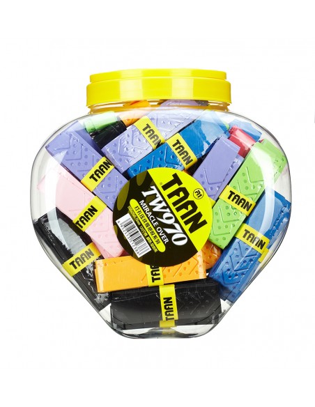 Taan TW 970 Embossing Multicolor Overgrips (Pack of 120) 
