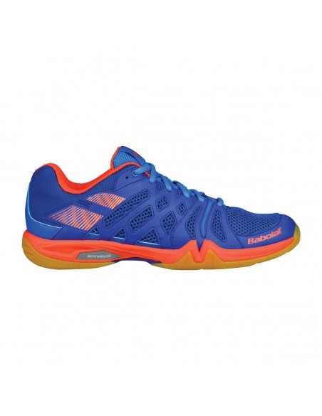 Babolat Men's Indoor Shadow Team Blue Orange Shoes 