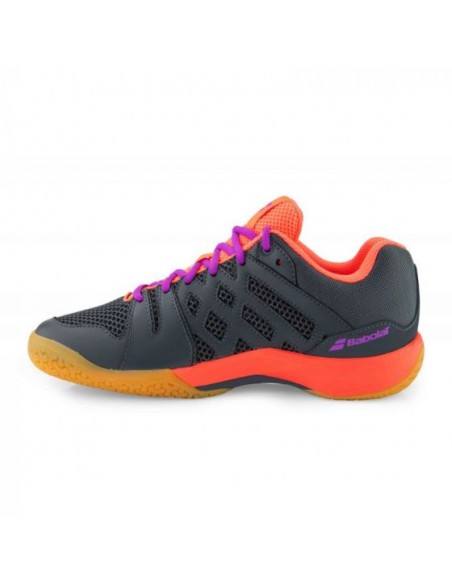 Babolat Dames Indoor Shadow Team Anthracite Roze Schoenen 