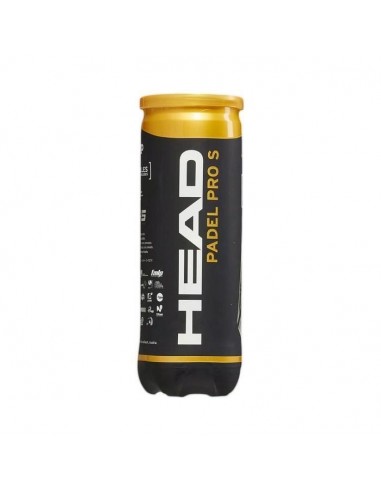 HEAD PADEL PRO S 3 BALLES - Pelotas de Pádel de Alto Rendimiento 