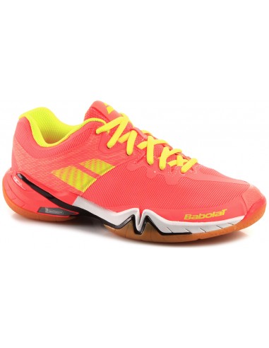 Babolat Damen Hallenschuhe Shadow Tour Fluo Pink 