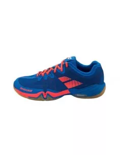 Babolat Heren Indoor Shadow Tour Blauw-Oranje Fluo Schoenen 