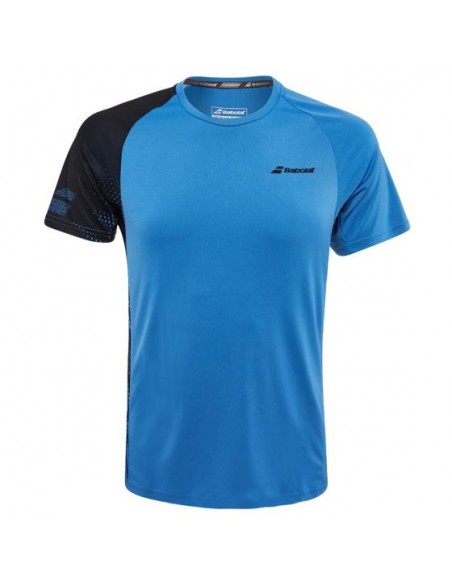 Camiseta Babolat Hombre Performance Crew Azul 