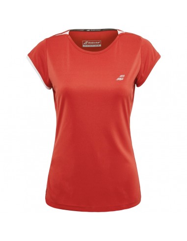 Camiseta Babolat Mujer Sleeve Performance roja 