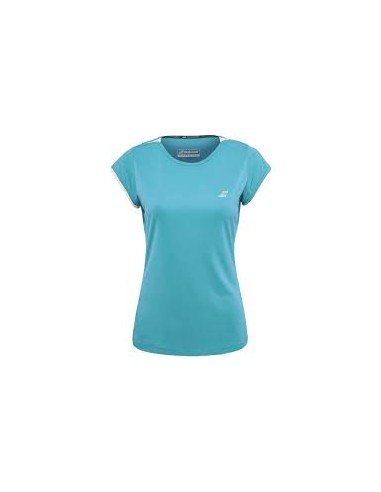 T-Shirt Babolat Dames Mouw Performance Blauw 