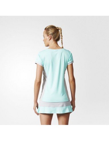 ADIDAS COURT TEE ENERGY AQUA  ADIDAS COURT TEE ENERGY AQUA